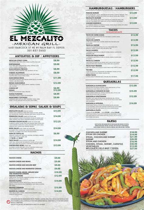 Order Churros online from Mezcalito Apex. . Mezcalito apex menu